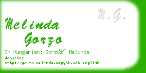 melinda gorzo business card